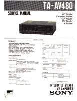 Sony TA-AV480 - Service Manual 
